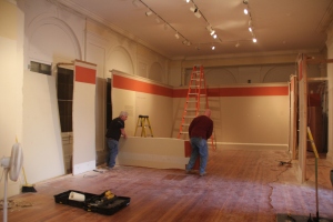 Peabody gallery - taking down the walls